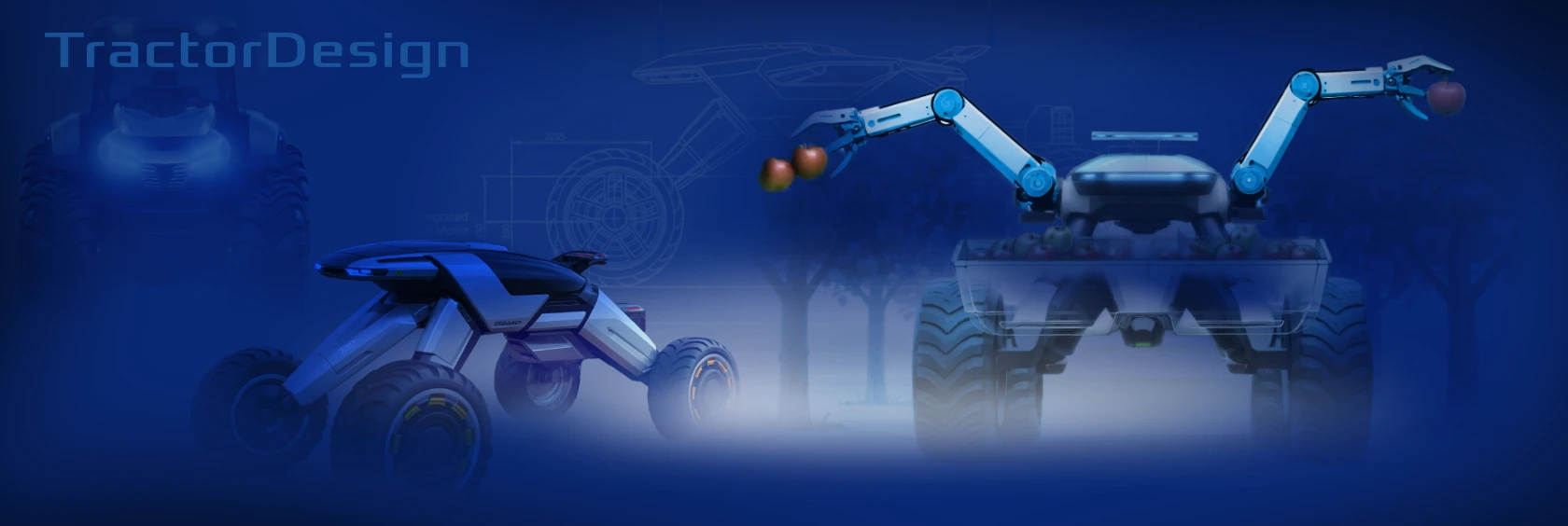 Tractor Design, created AI enhanced